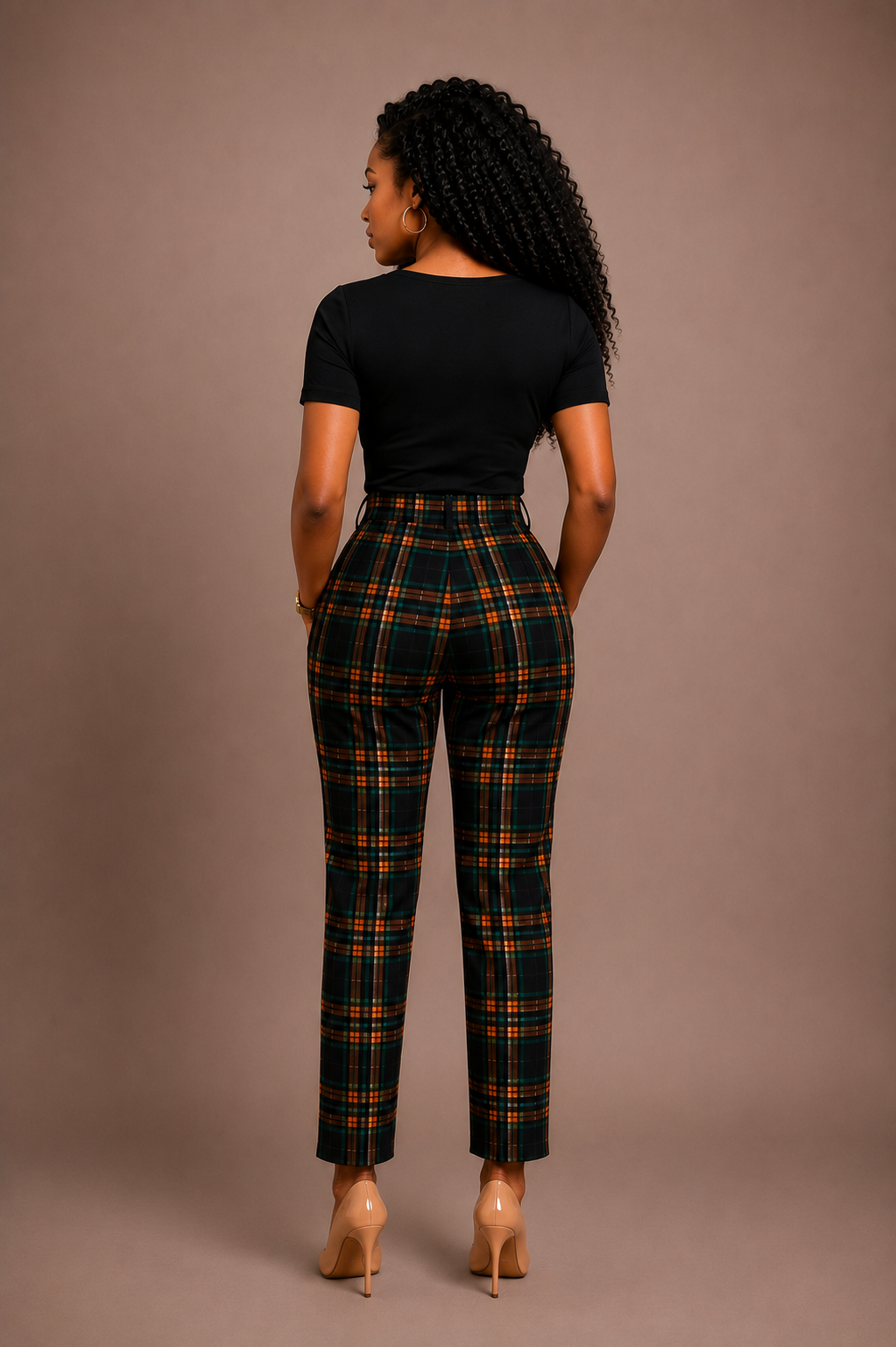 Joeline Official Pants- Checked