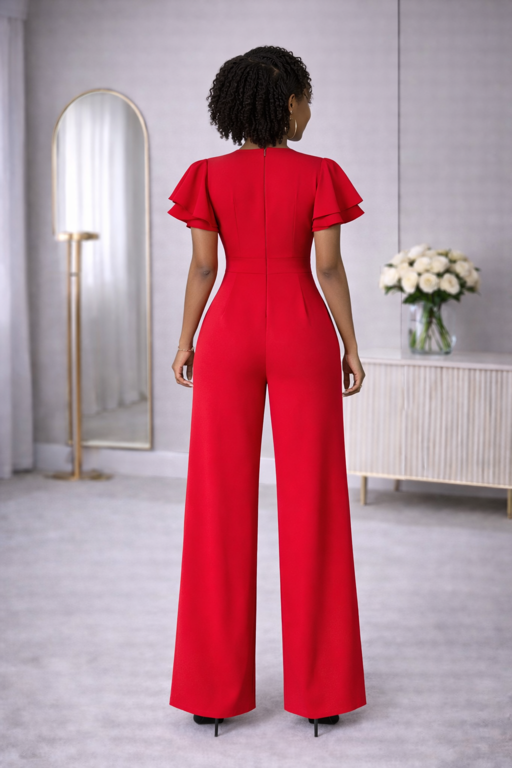Ela Offcial Jumpsuit - Red