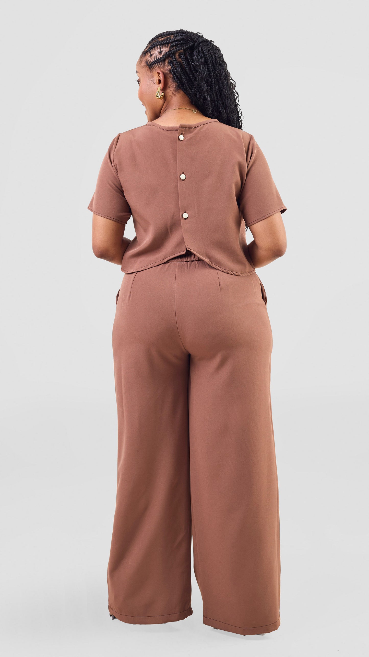 Zaria Two Piece Set - Chocolate