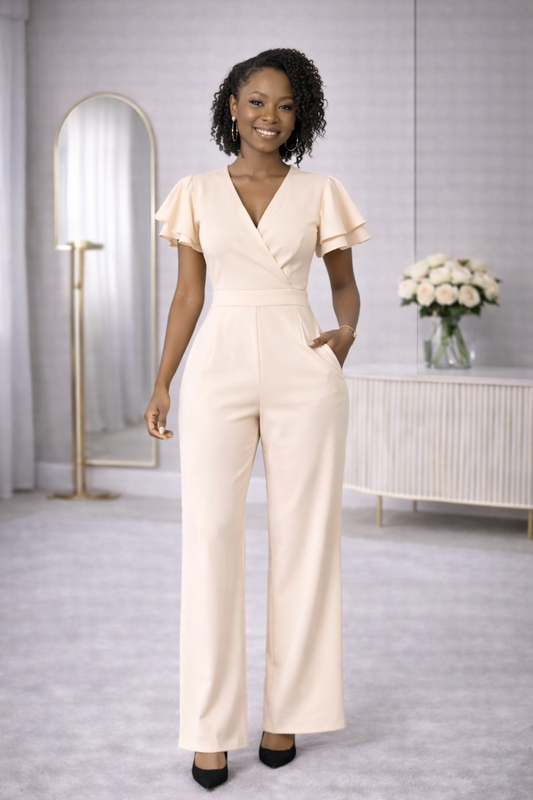 Ela Offcial Jumpsuit - Nude