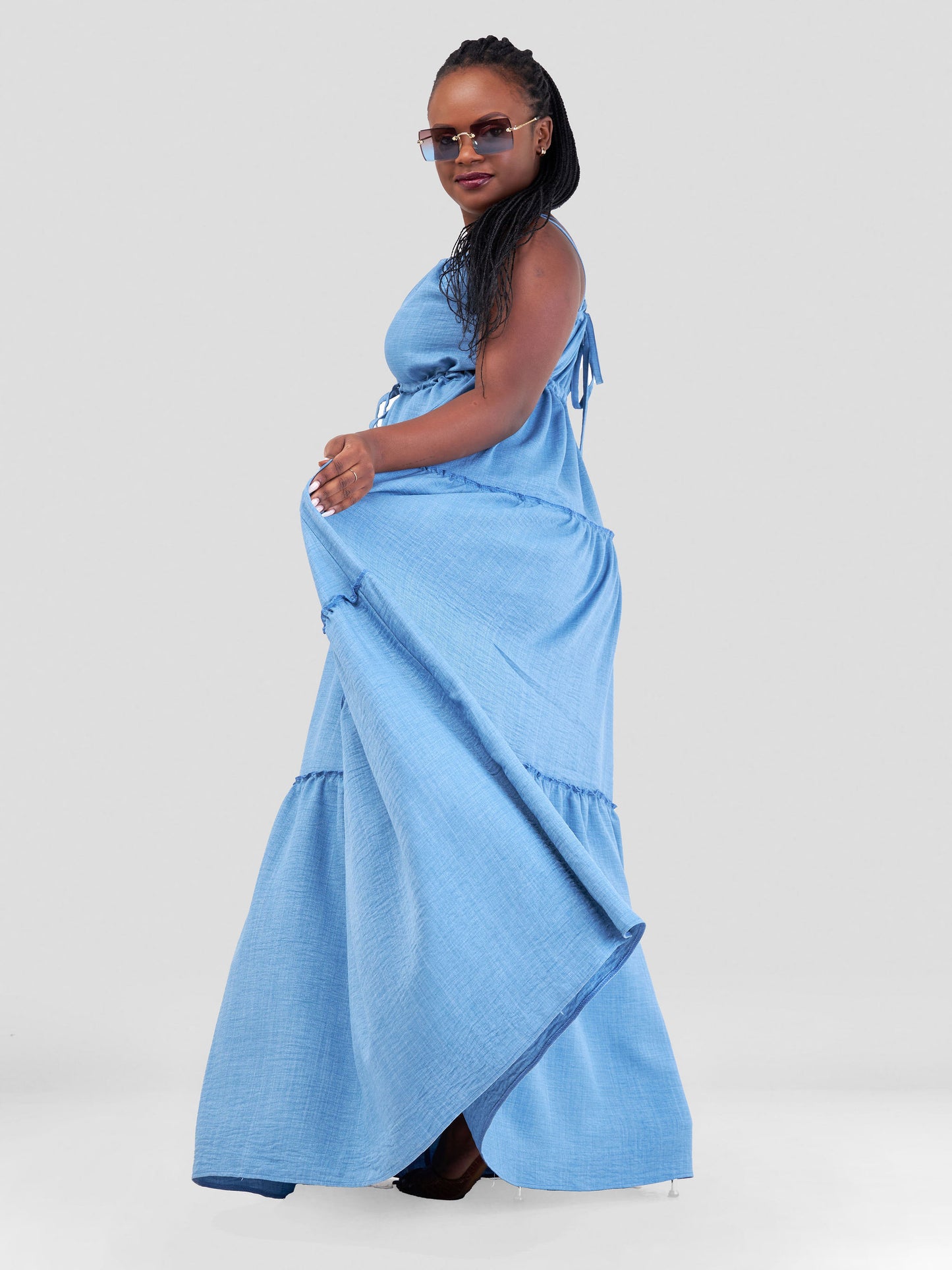 Riley Maxi Dress - Sky Blue