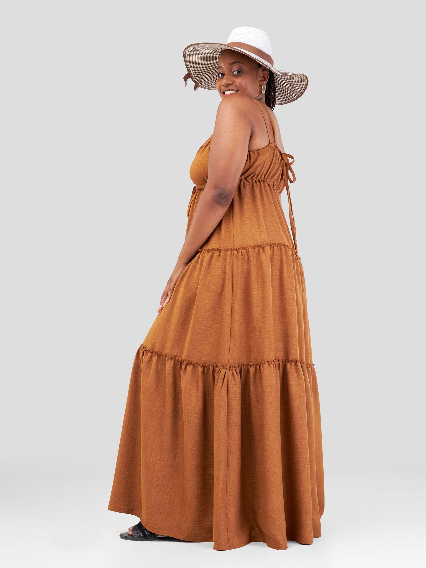 Riley Maxi Dress - Brown