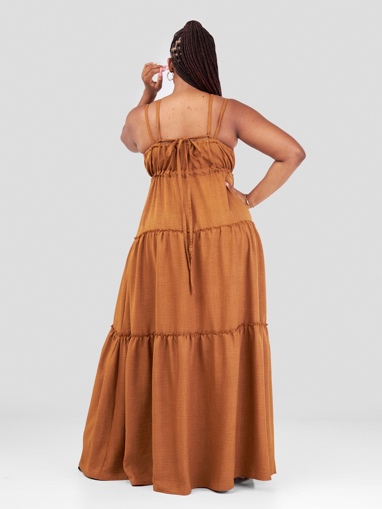 Riley Maxi Dress - Brown