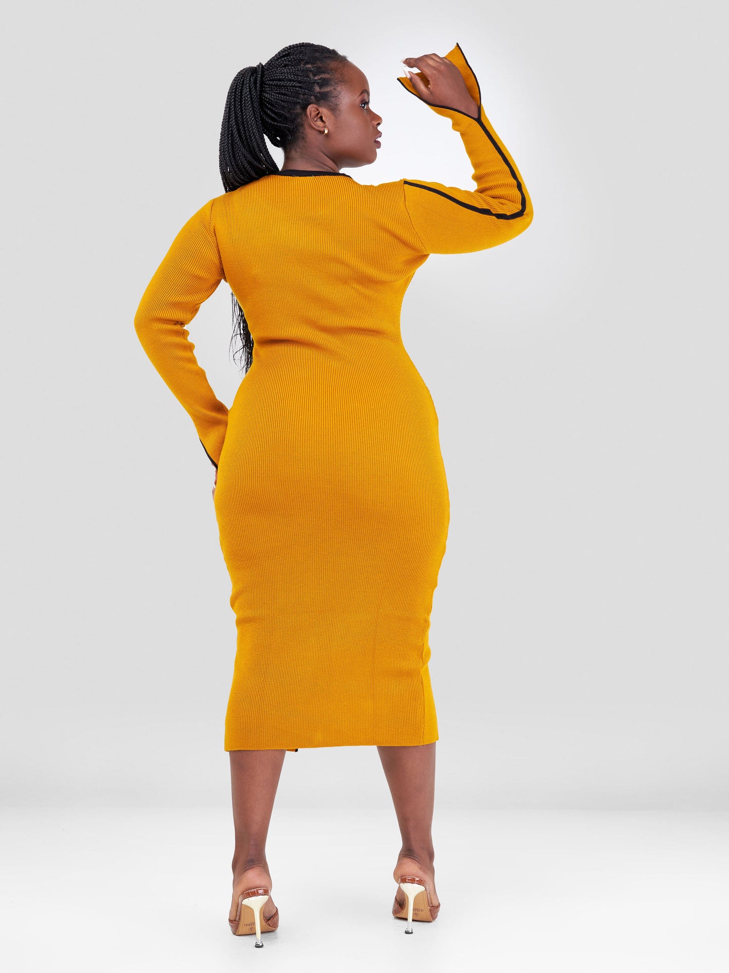 Zainabu Knit Dress - Mustard