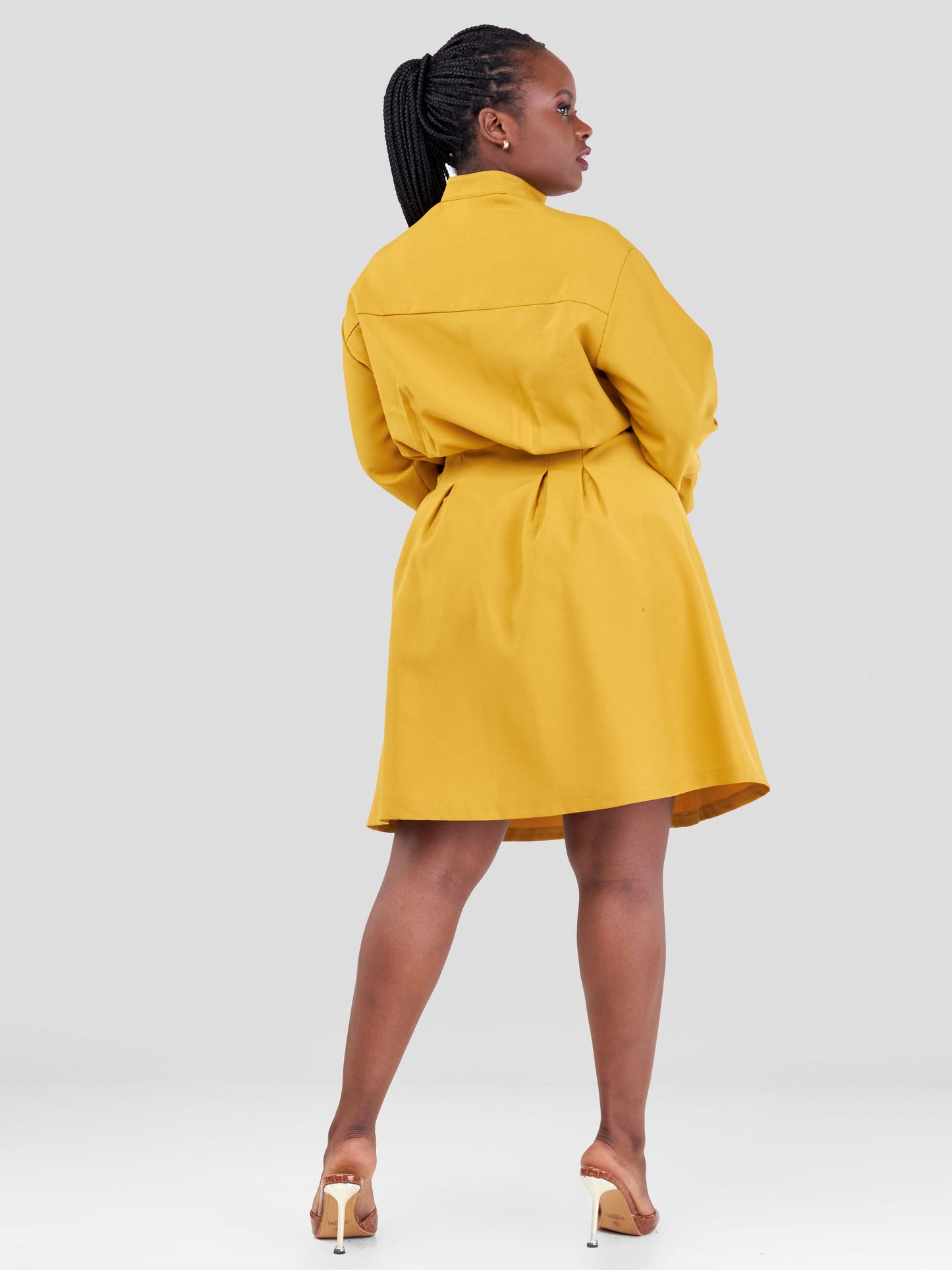 Mia Shift Dress - Mustard