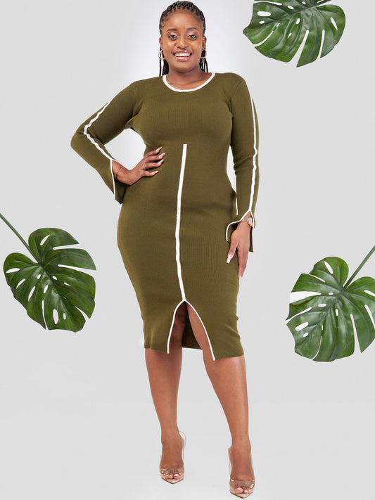 Zainabu Knit Dress - Jungle Green