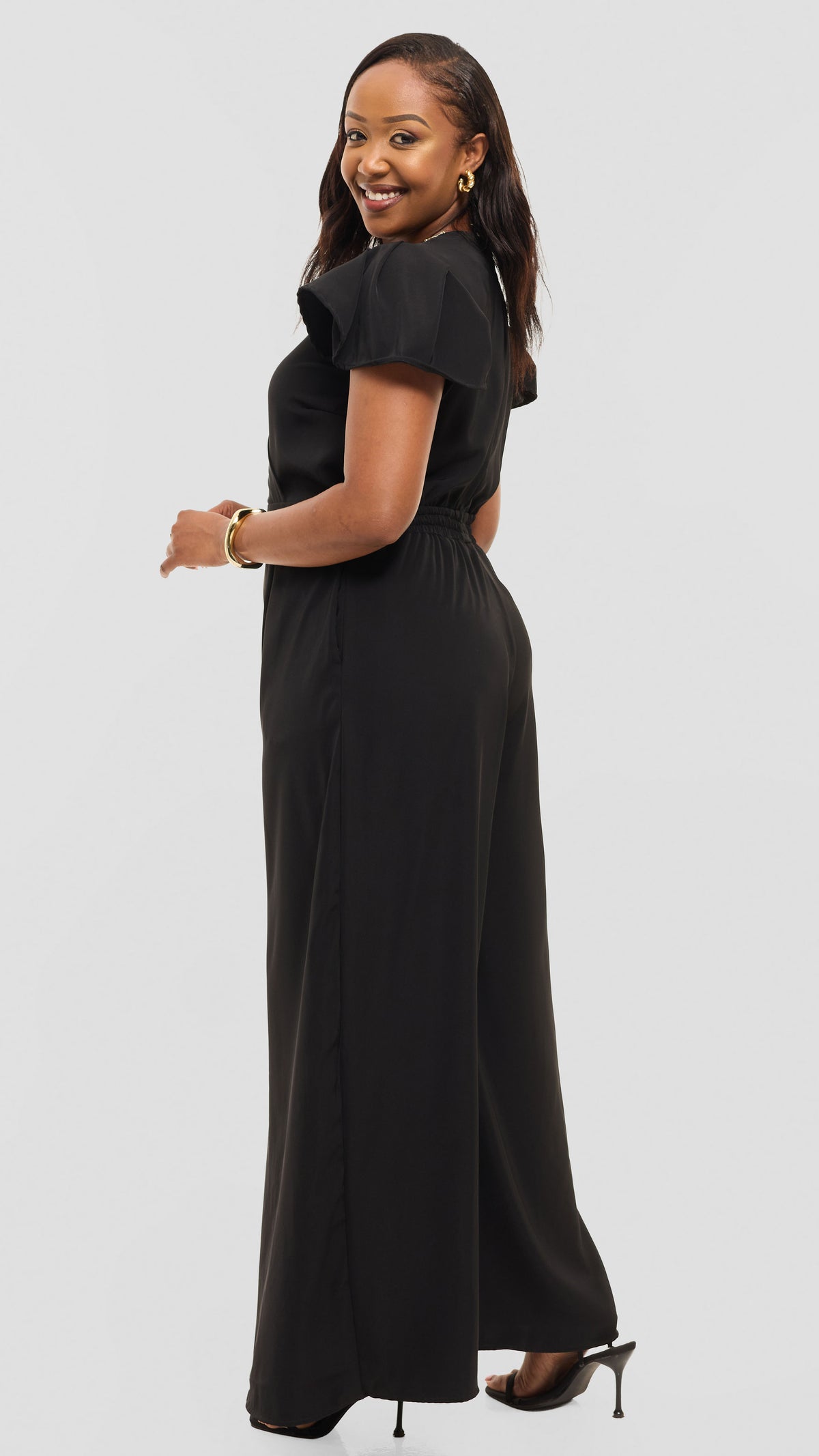 Ela Wide-Leg Jumpsuit - Black