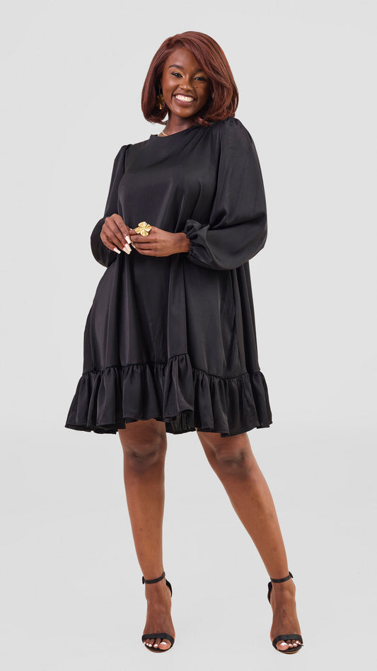 Valerie Shift Dress - Black