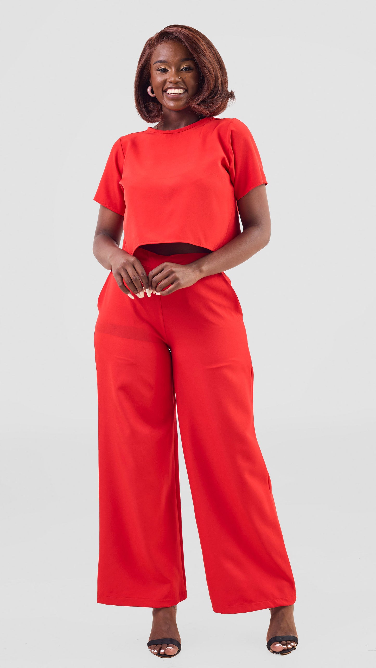 Zaria Two Piece Set - Red