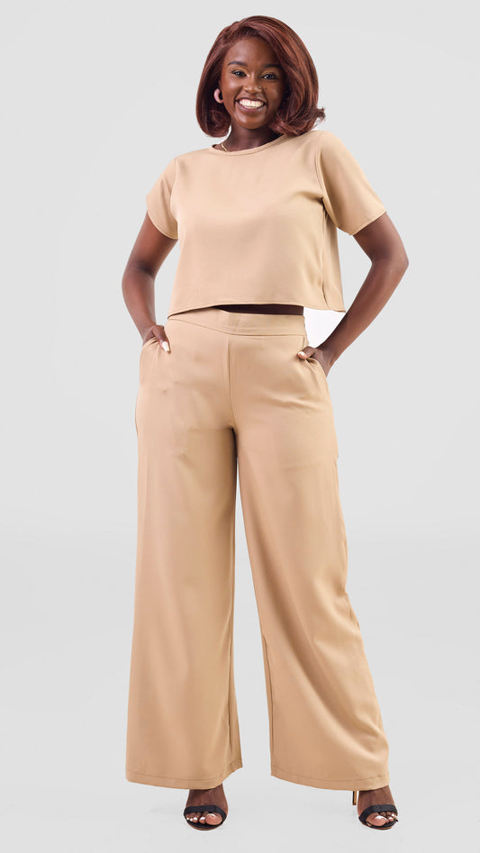 Zaria Two Piece Set - Beige