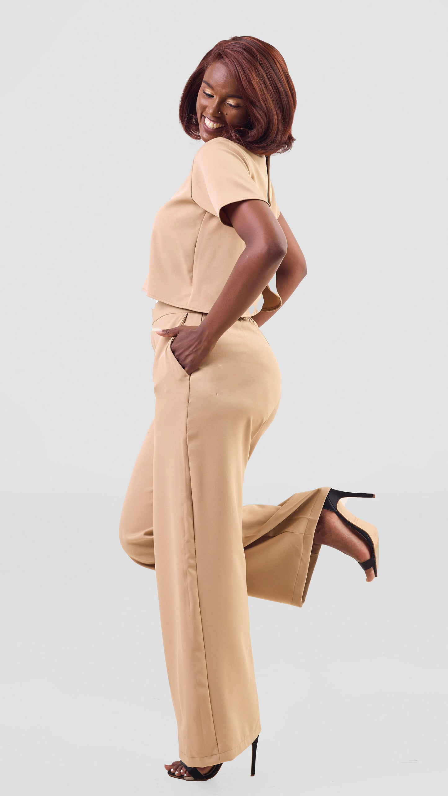 Zaria Two Piece Set - Beige
