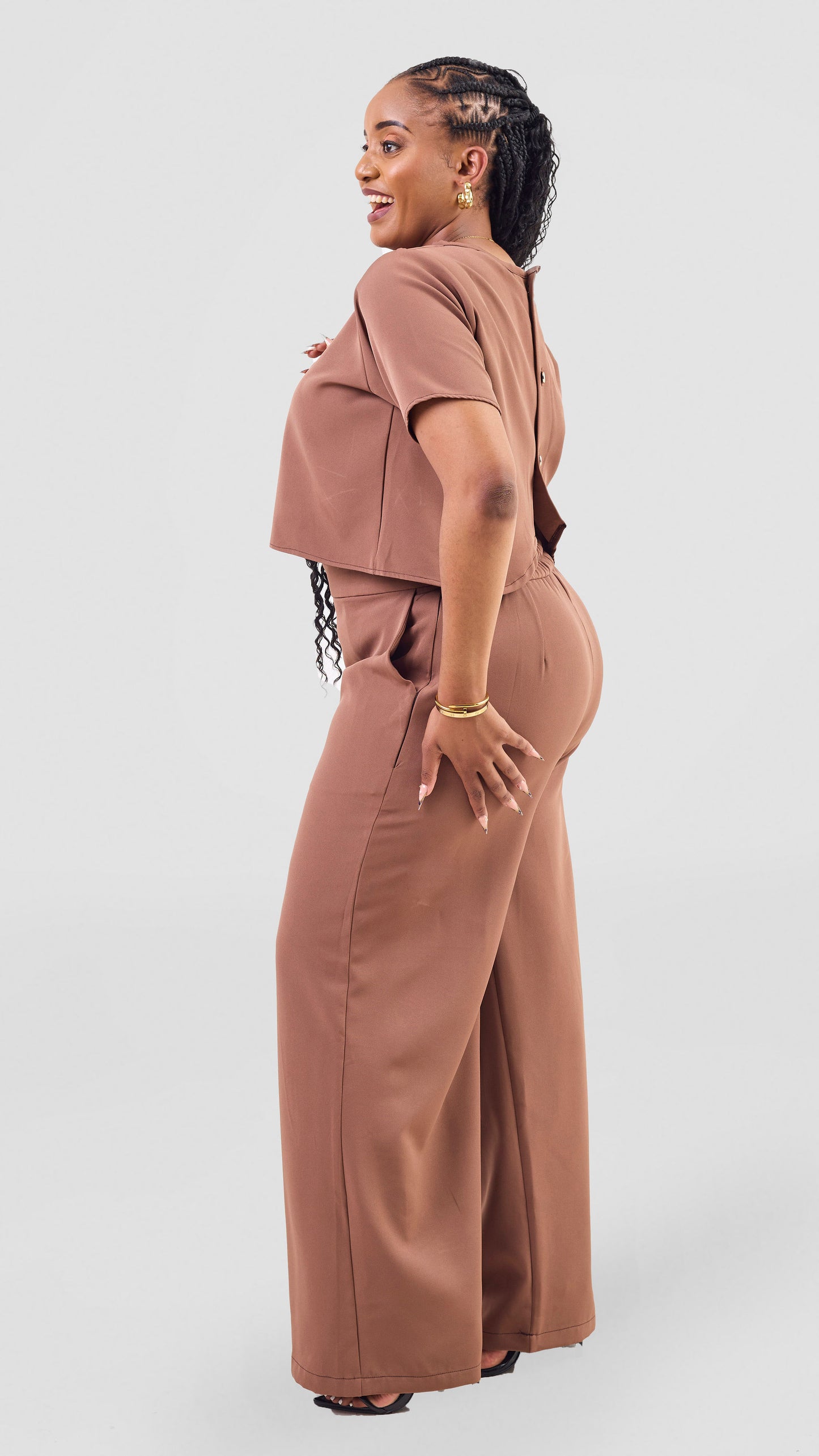 Zaria Two Piece Set - Chocolate