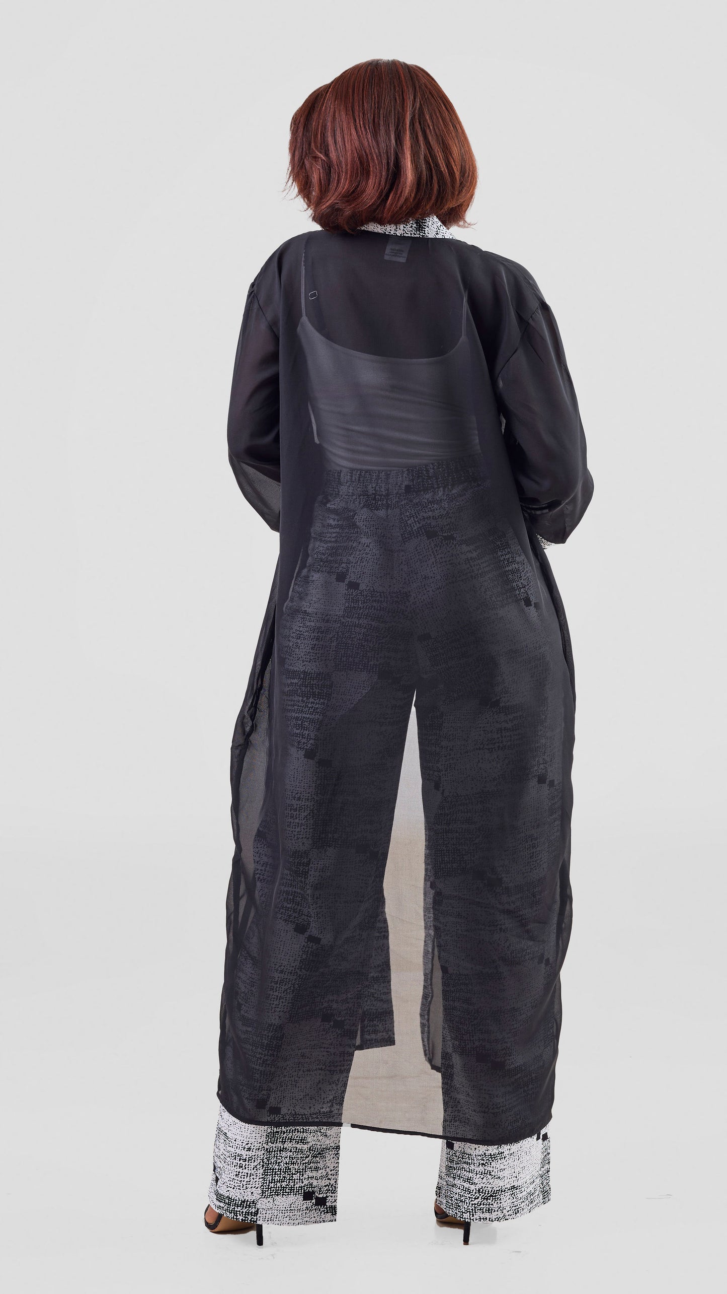 Vivienne Floral Two-piece Set - Contemporary Black and White Print