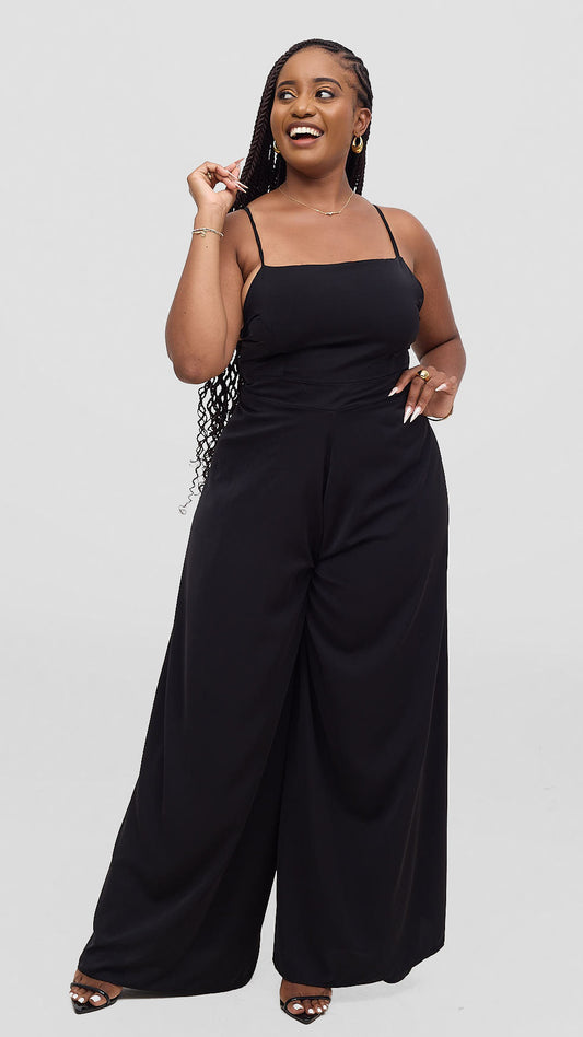 Amara Wrap Jumpsuit - Black
