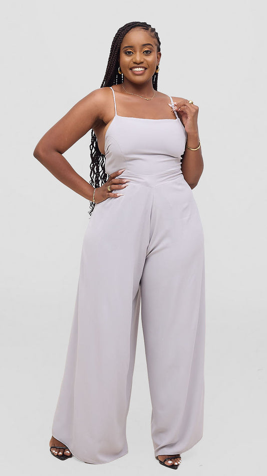 Amara Wrap Jumpsuit - Grey