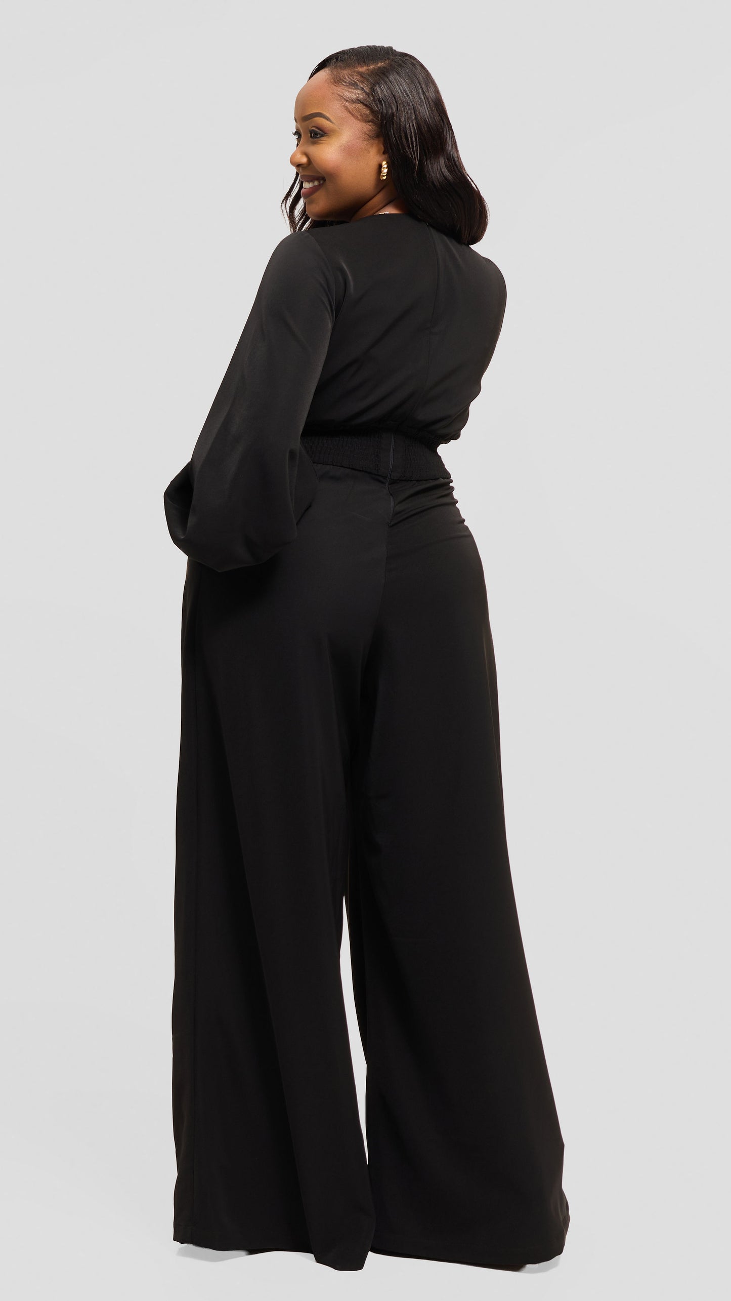 Nova Wide Leg Jumpsuit - Black