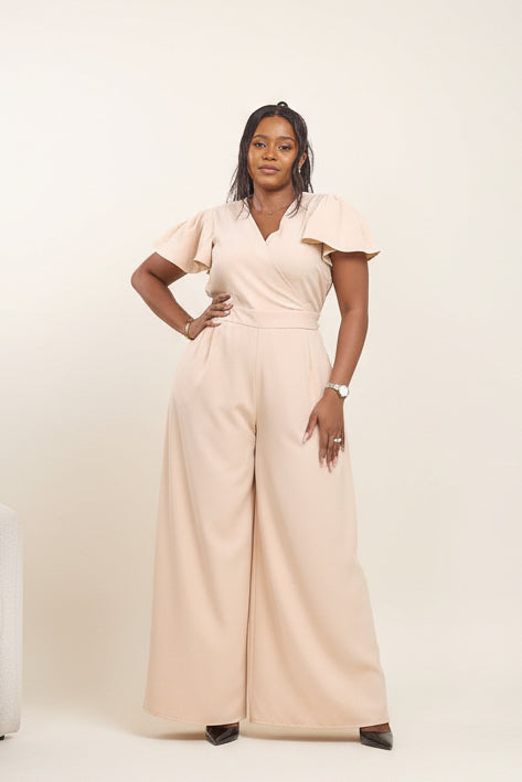 Ela Wide-Leg Jumpsuit - Soft White