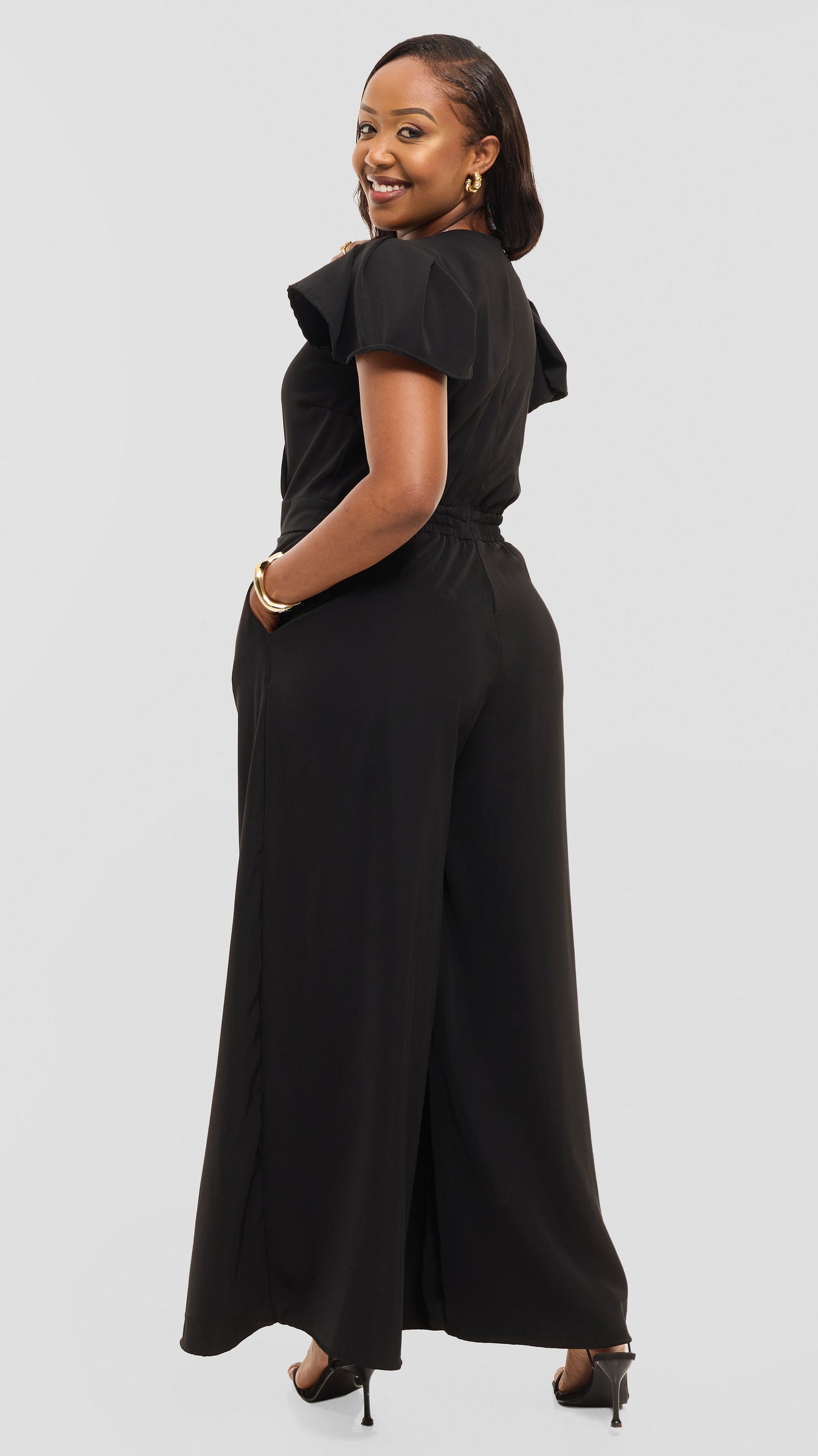 Ela Wide-Leg Jumpsuit - Black