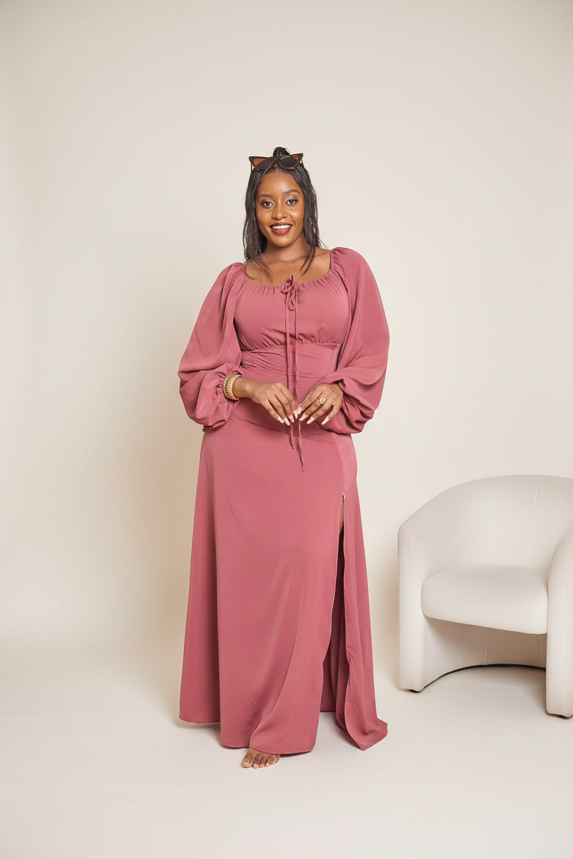 Allure Maxi Dress - Mauve Pink