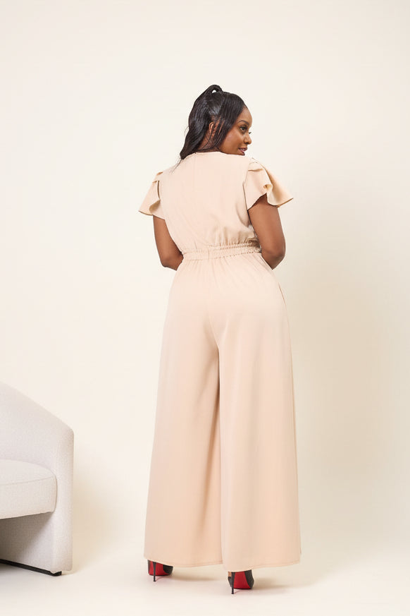 Ela Wide-Leg Jumpsuit - Soft White