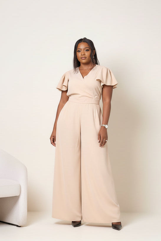 Ela Wide-Leg Jumpsuit - Soft White