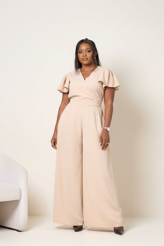 Ela Wide-Leg Jumpsuit - Soft White
