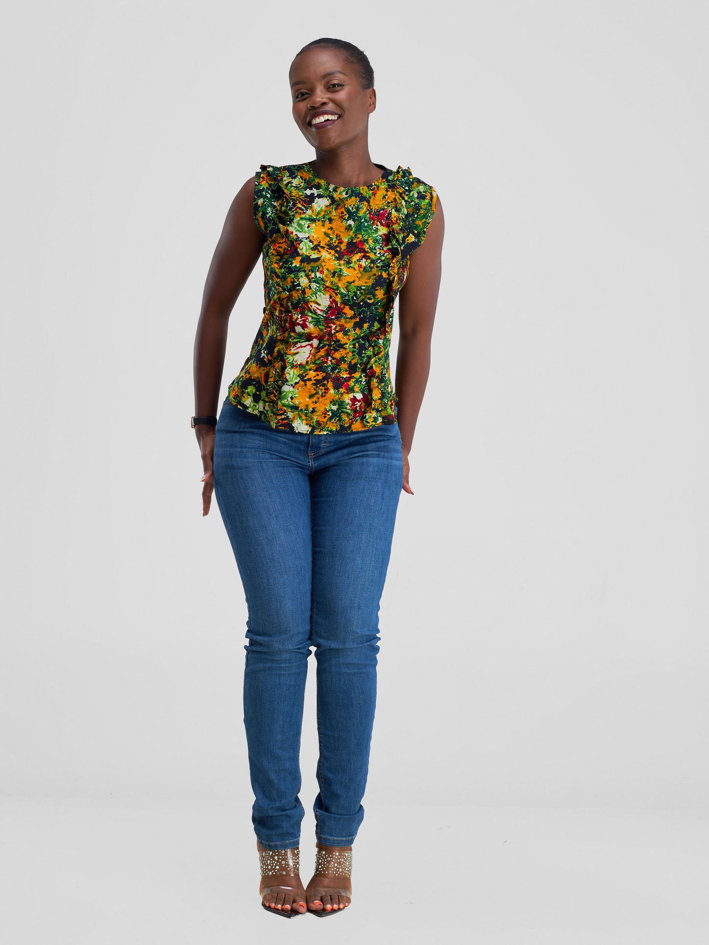 Zara Ankara Ruffle Top