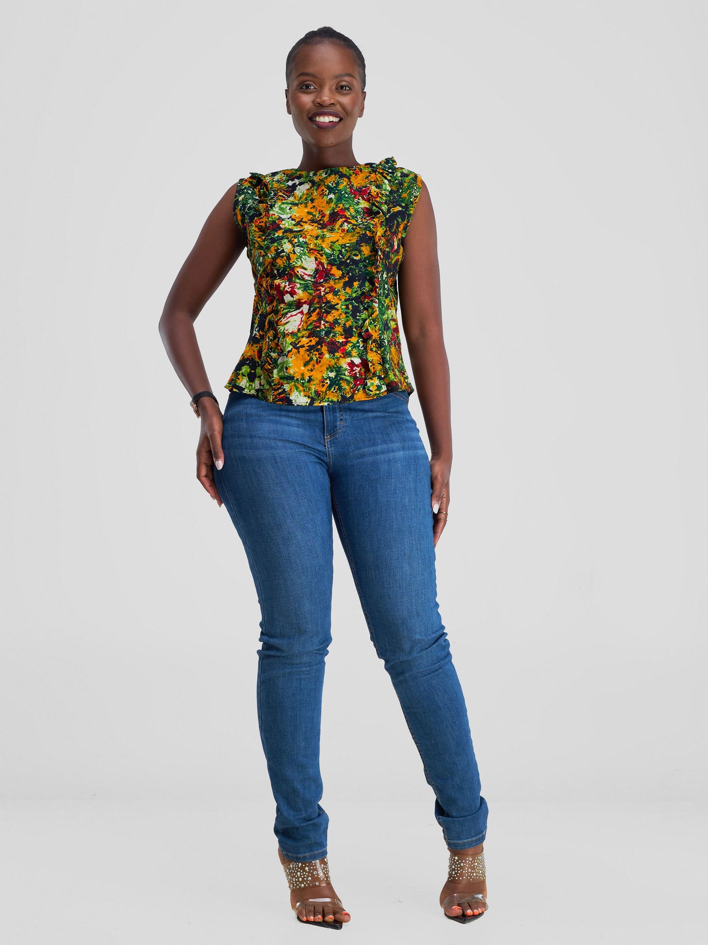 Zara Ankara Ruffle Top