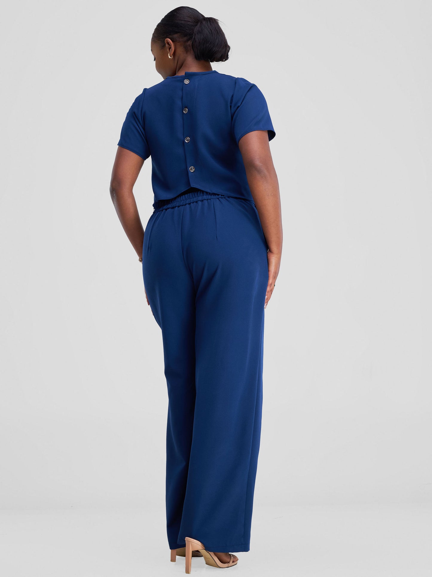 Zaria Two Piece Set - Navy Blue