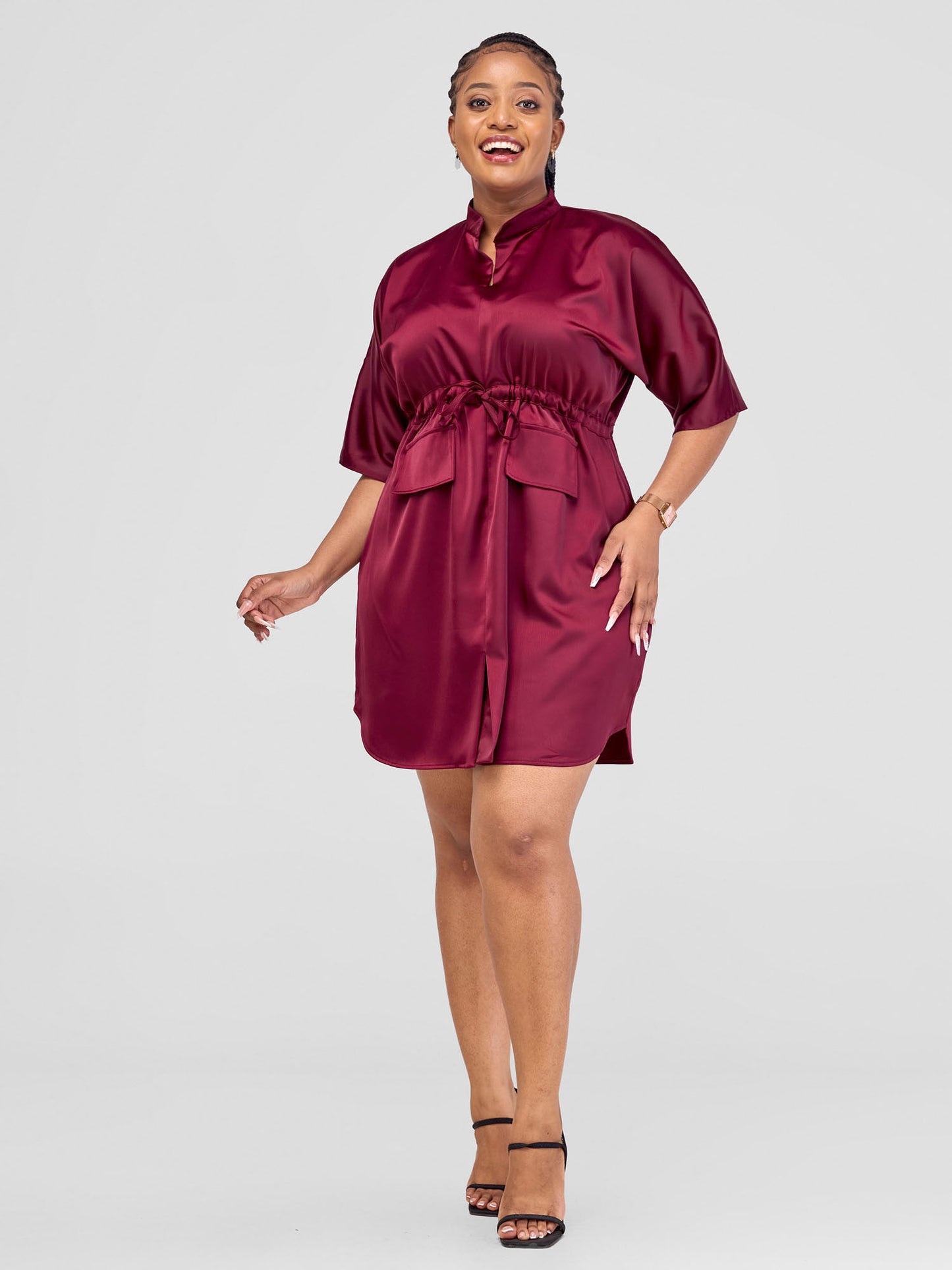 Eleanor Dress - Maroon