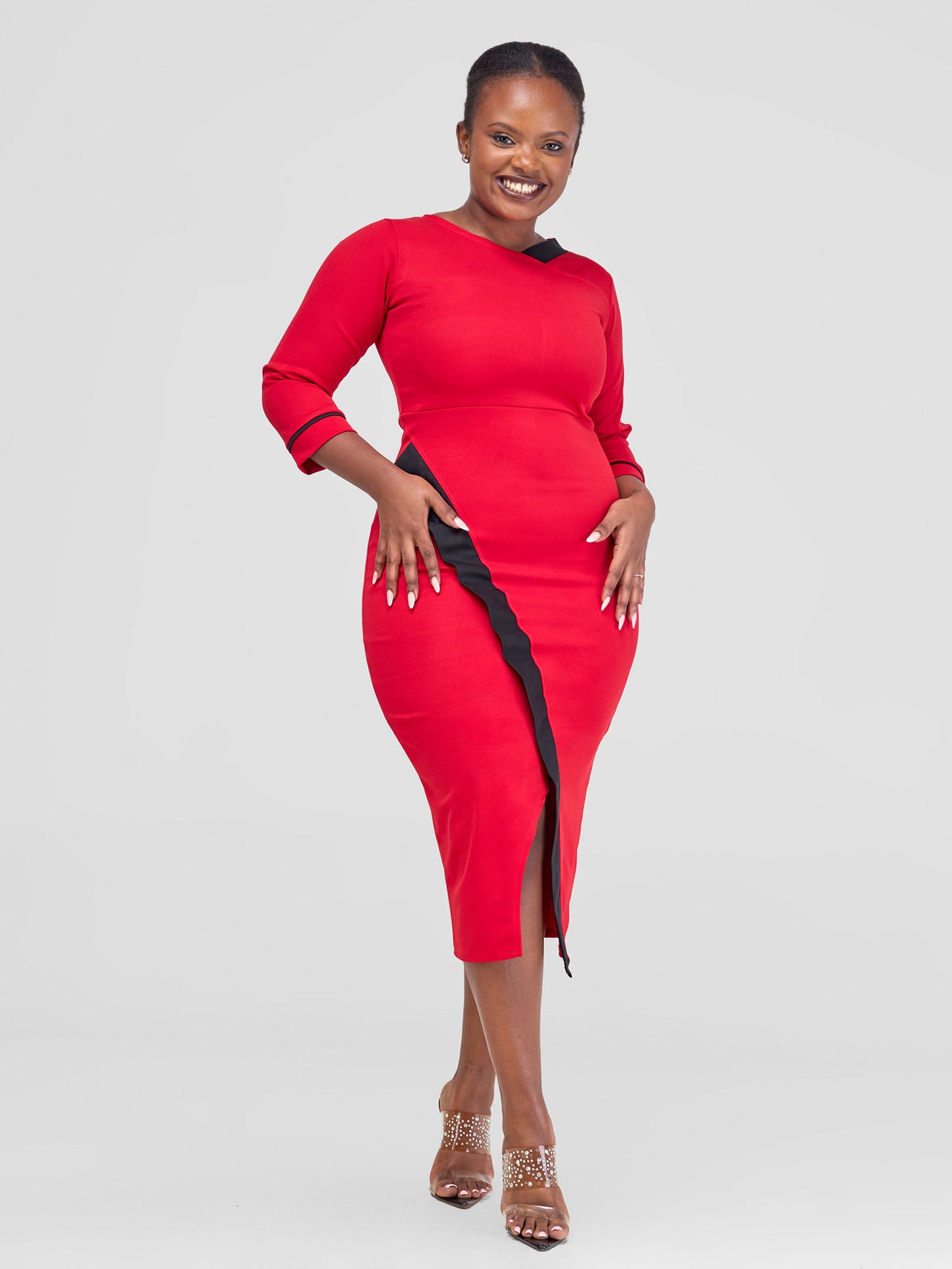 Talia Official Dress - RED/BLACK