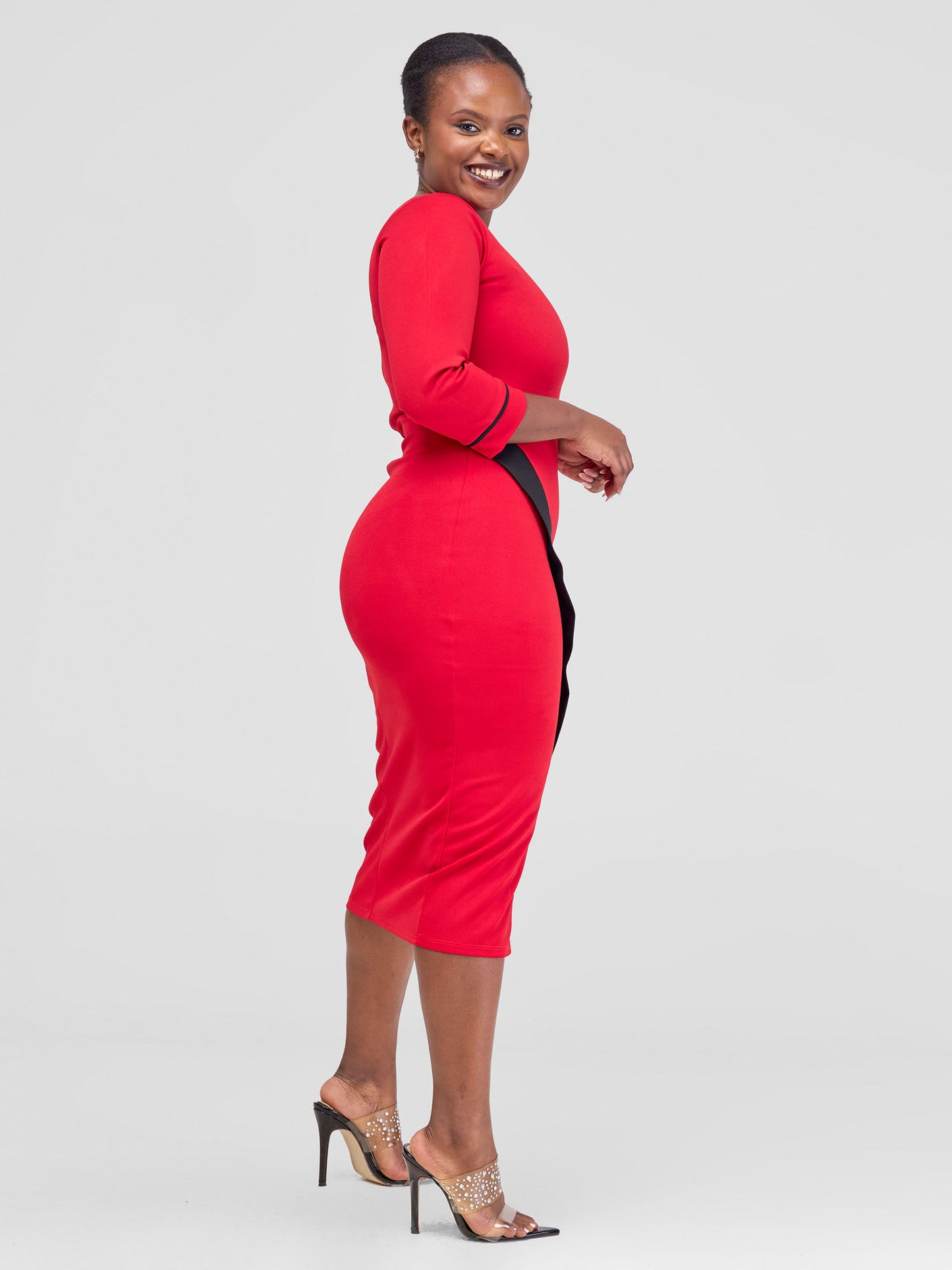 Talia Official Dress - RED/BLACK