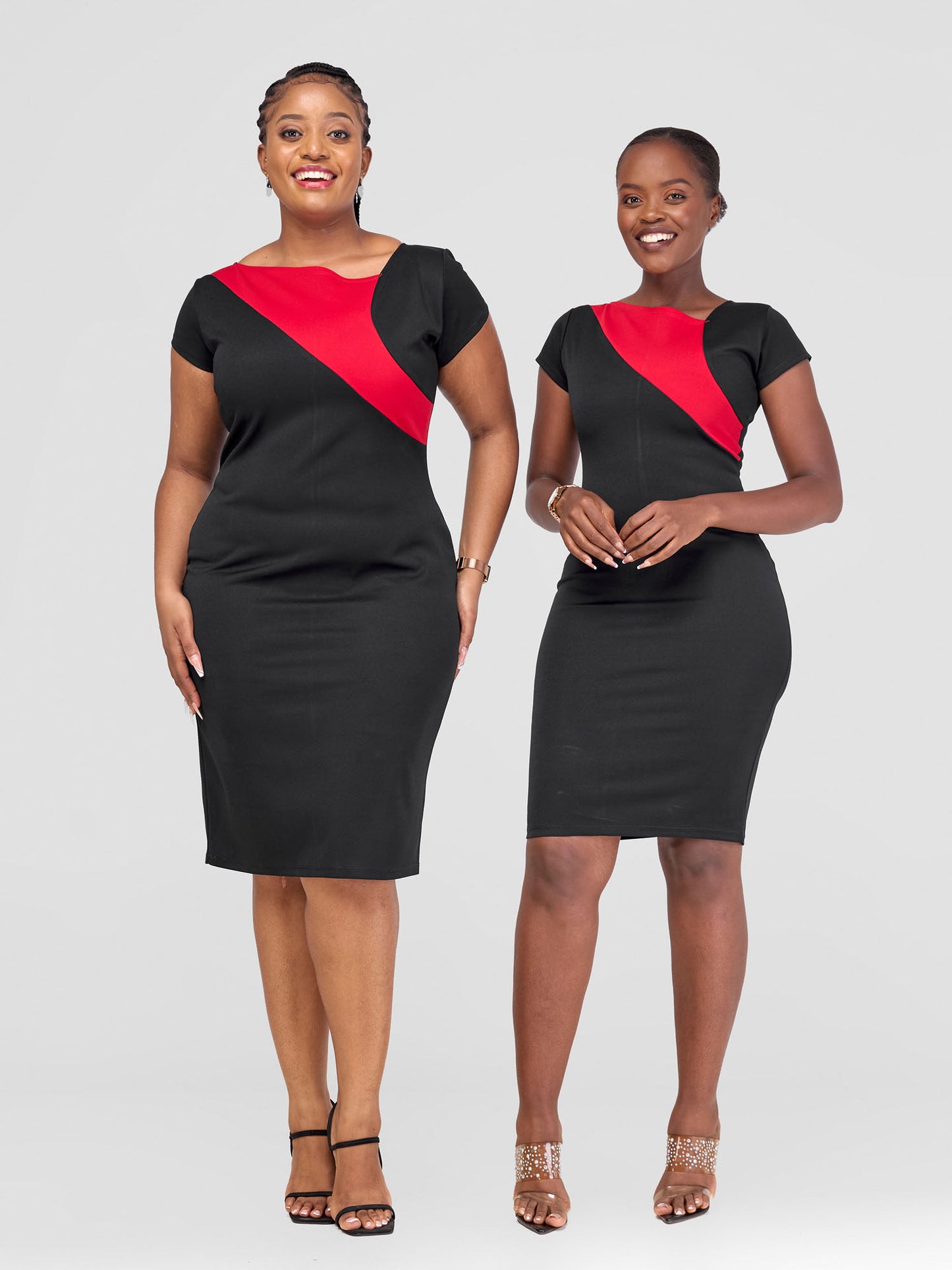 Mamoura Official Dress- Black & Red