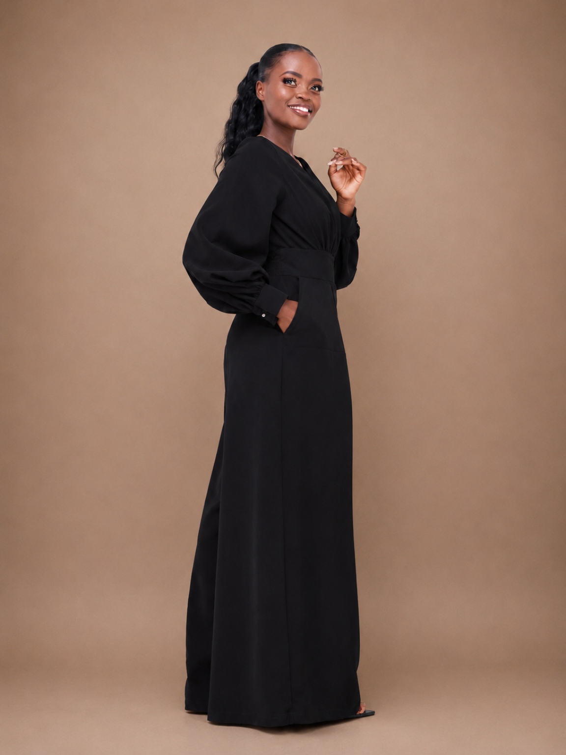 Nova Wide Leg Jumpsuit - Black