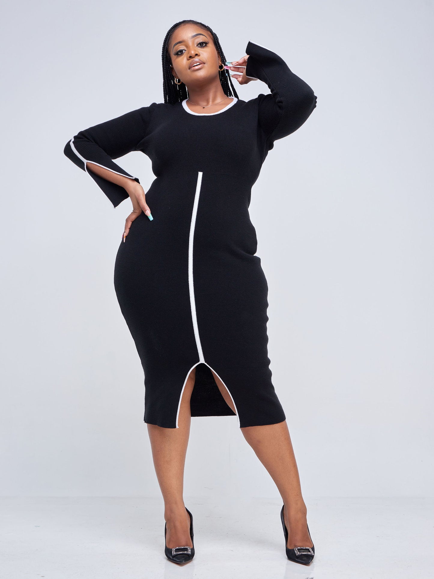 Zainabu Knit Dress - Black