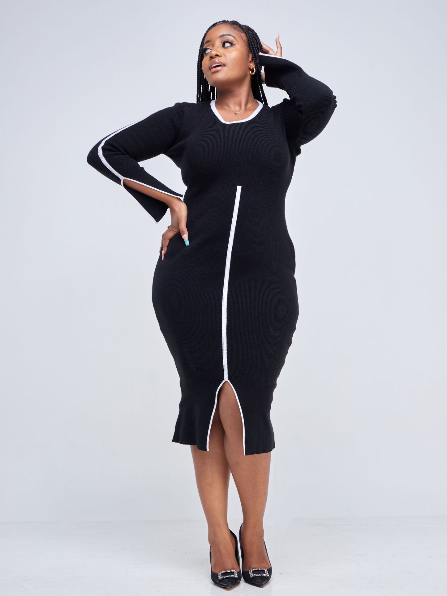 Zainabu Knit Dress - Black