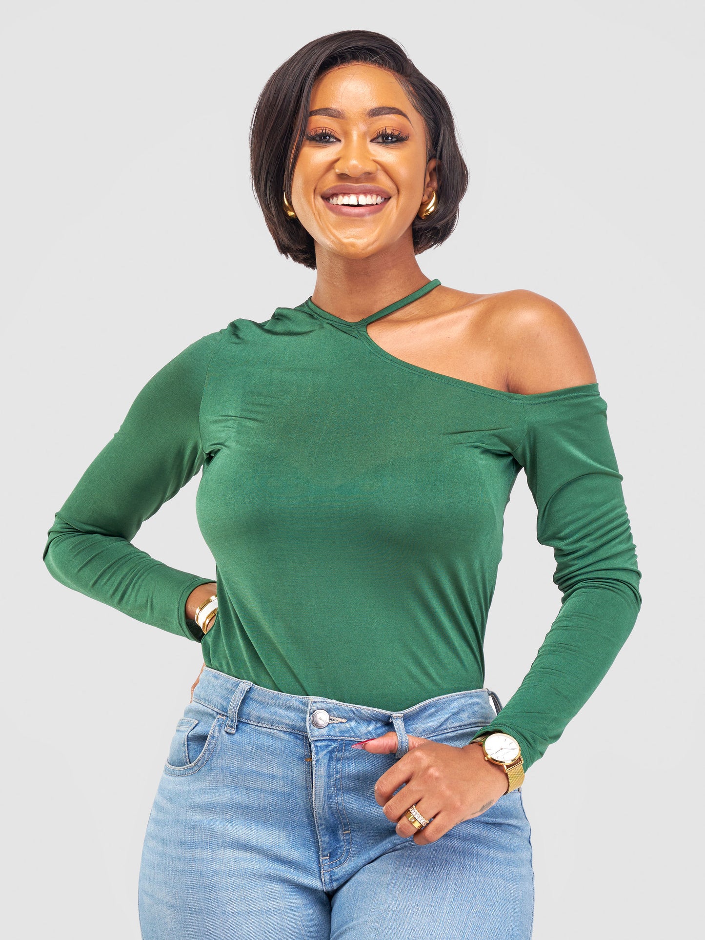 Millan Fancy Top - Emerald Green