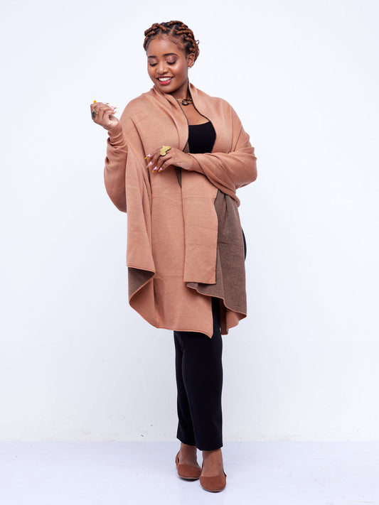 Elsie Glamour Zahra Hygge Shawl-Nude